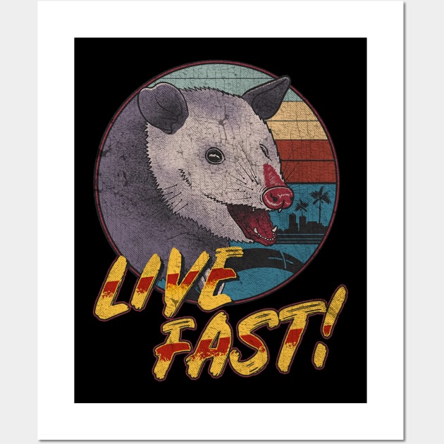 OPOSSUM  LIVE FAST AAAAAA Wall Art by sepatubau77